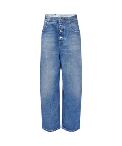 MM6 MAISON MARGIELA MM6 MAISON MARGIELA HIGH WAISTED JEANS
