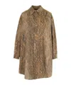 Mm6 Maison Margiela Buttoned Shirt Dress In Brown