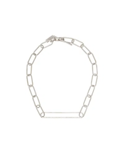 Mm6 Maison Margiela Cable Chain Necklace In White