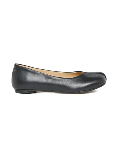 MM6 MAISON MARGIELA CALFSKIN ROUND-TOE BALLERINA SHOES