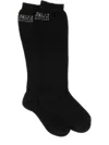 Mm6 Maison Margiela Viscose-blend Socks In Black