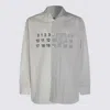 Mm6 Maison Margiela Split Design Button-down Collar Shirt In White
