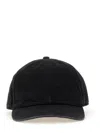 Mm6 Maison Margiela Mm6 By Maison Margiela Curved Brim Baseball Cap With Subtle Logo In Black