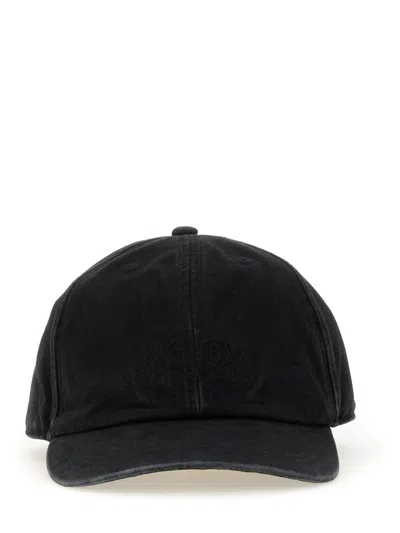 Mm6 Maison Margiela Cappello Da Baseball Con Logo In Black