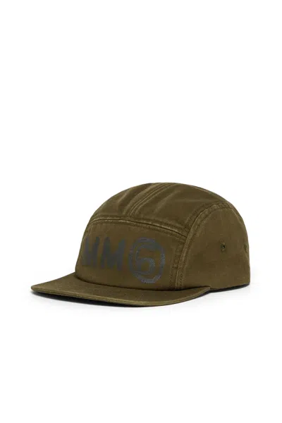 Mm6 Maison Margiela Cappello Da Baseball Con Logo In Green