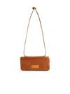Mm6 Maison Margiela Rectangular Leather Bag Adjustable Strap In Brown