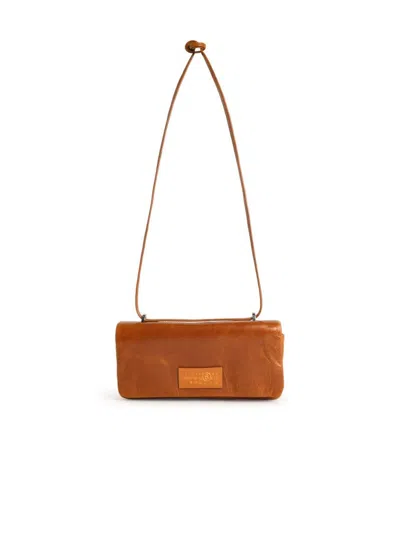 Mm6 Maison Margiela Caramel Leather Bag In Brown