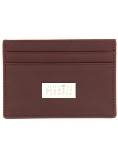 Mm6 Maison Margiela Card Holder "numeric" In Brown