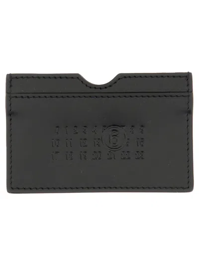 Mm6 Maison Margiela Card Holder With Logo In Black