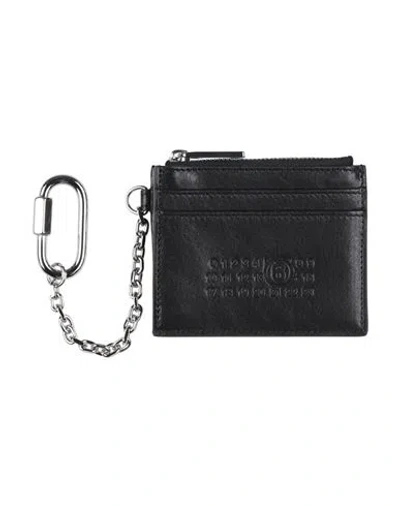 Mm6 Maison Margiela Cardholder Black Size - Cow Leather