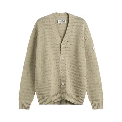 Pre-owned Mm6 Maison Margiela Cardigan 'dune' | Tan | Men's Size L In Brown
