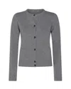 Mm6 Maison Margiela Long Sleeve Knitwear Featuring Front Pockets In Gray
