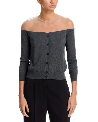 Mm6 Maison Margiela Cardigan In Gray