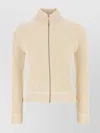 Mm6 Maison Margiela Off-white Slitted Camionneur Track Jacket In Neutrals