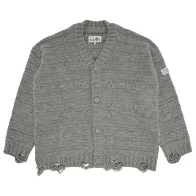 Pre-owned Mm6 Maison Margiela Cardigan 'light Grey Melange' | Men's Size M