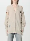 Mm6 Maison Margiela Cardigan  Woman Color Beige In Beige