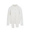Mm6 Maison Margiela Cardigan White