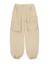 Mm6 Maison Margiela Utility Cargo Pants Drawstring Waist In Beige
