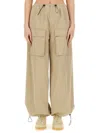 Mm6 Maison Margiela Woman Pants Beige Size 8 Cotton In Nude