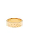Mm6 Maison Margiela Carving A Ring In Yellow