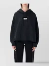 Mm6 Maison Margiela Casual Hoodie Featuring Tape Detail In Black