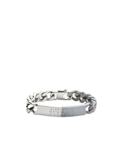 Mm6 Maison Margiela Chain Bracelet In Gray