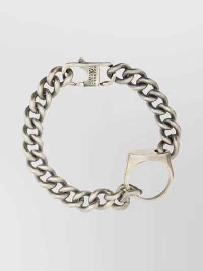 MM6 MAISON MARGIELA CHAIN BRACELET RING DETAIL