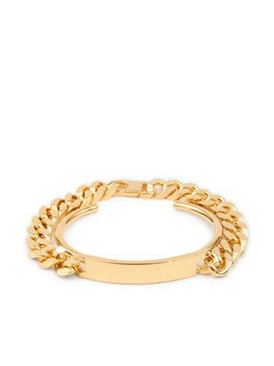 Mm6 Maison Margiela Chain-detail Cuff Bracelet In Gold