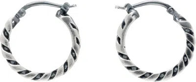 Mm6 Maison Margiela Chain Earrings In Metallic