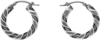Mm6 Maison Margiela Chain Earrings In Silver