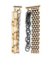 Mm6 Maison Margiela Link Chain Drop Earrings Mixed Metal In Silver
