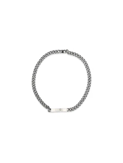 Mm6 Maison Margiela Chain Necklace In Burgundy