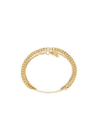 Mm6 Maison Margiela Chain Necklace In Yellow