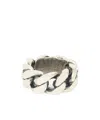 Mm6 Maison Margiela Curb-chain Ring In White
