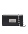Mm6 Maison Margiela Numeric Leather Mini Bag In Black