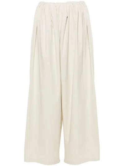 Mm6 Maison Margiela Chalk Trousers In Neutrals