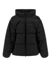 Mm6 Maison Margiela Black Convertible Padded Jacket In Black