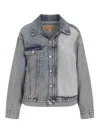 Mm6 Maison Margiela Denim Light Blue Cotton Jacket In Blue