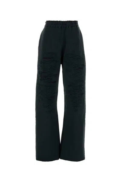 Mm6 Maison Margiela Charcoal Cotton Joggers In Grey