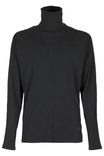 Mm6 Maison Margiela Charcoal Ribbed Sweater