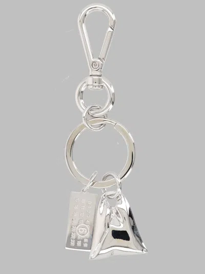 Mm6 Maison Margiela Charm "japanese Bag" In Silver