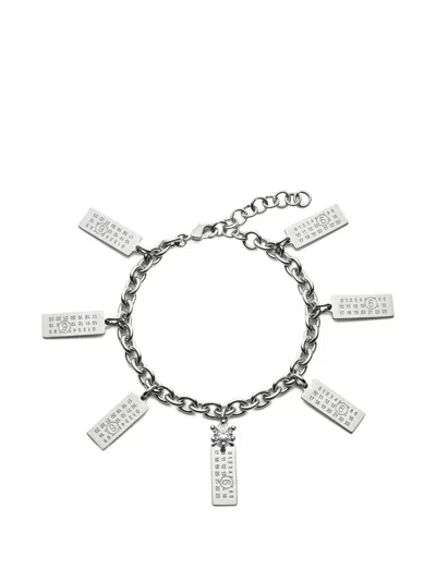 Mm6 Maison Margiela Charms Chain Bracelet In Metallic
