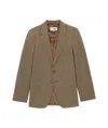 Mm6 Maison Margiela Check Suit Jacket In Brown