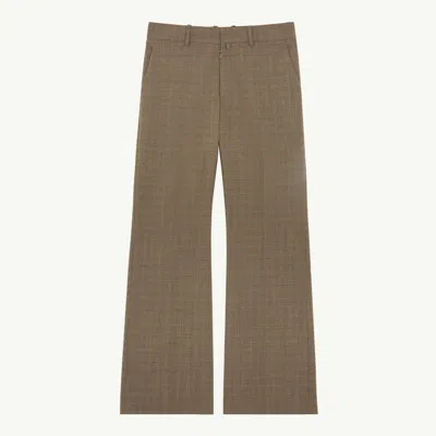 Mm6 Maison Margiela Check Trousers In Brown