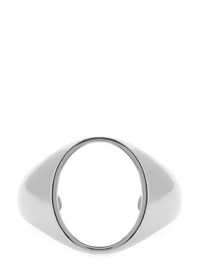 Mm6 Maison Margiela Silver Chevaliere Bracelet
