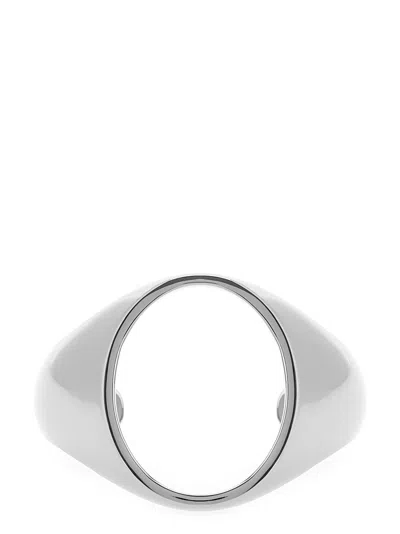 Mm6 Maison Margiela Silver Chevaliere Bracelet