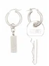 Mm6 Maison Margiela 'chiave' Earrings In Silver