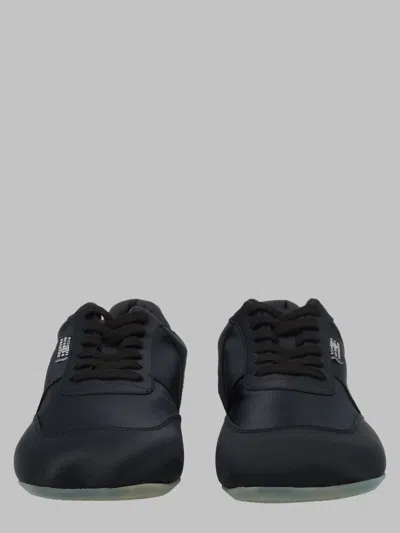 Mm6 Maison Margiela Lace Up Low Top Shoes Rubber Sole In Black