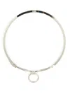Mm6 Maison Margiela Mm6 By Maison Margiela Minimalist Silver-tone Choker Necklace In Silver