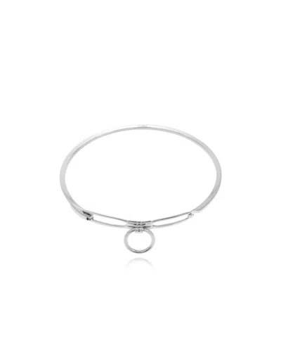 Mm6 Maison Margiela Choker Necklace In Silver-tone